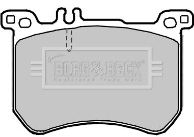 BORG & BECK Комплект тормозных колодок, дисковый тормоз BBP2378